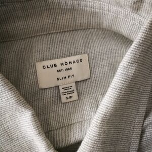 Club Monaco Light Gray Slim Fit Top